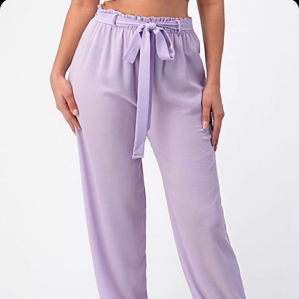 Pastel purple pants